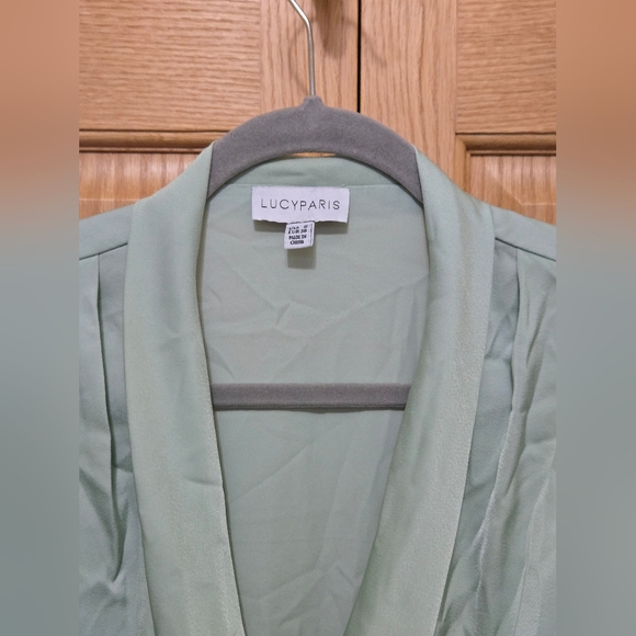 Lucy Paris Sage Wrap Dress - Picture 2 of 3